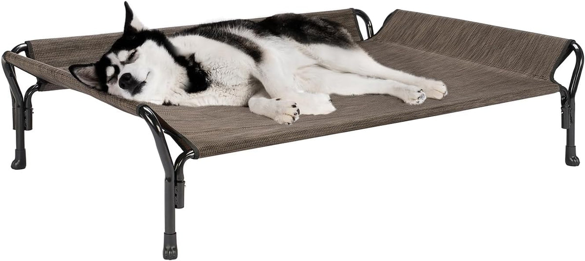Veehoo Cooling Elevated Dog Bed - Brown / 47.0"L x 32.0"W x 12.0"Th