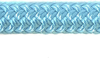 Double Braid Lead Rope with Eye Splice Loop, 12-14FT Lengths (Ice Blue, 14 ft.)