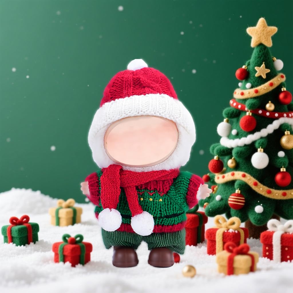 17cm Doll Clothes, Cute Dolls Outfit Accessories with Sweater + Denim Jeans + Pants, Small Kawaii - Style 26 - image 4