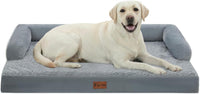Orthopedic Washable Dog Bed for Extra Large Dogs - Grey / 45.0"L x 35.0"W x 8.0"Th