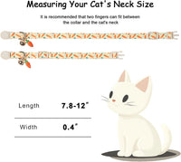 2 Pack Cute Cat Collars - Cartoon Bee Ladybug Breakaway Cat Collar with Bell & Matching Pendant - Chick&Carrot - image 4