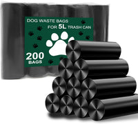 Dog Waste Bags - 100 Pcs Dog Poop Bags for 5L Dog Poop Trash Can Outside – Essentials for Dogs - 1 Count (Pack of 200)