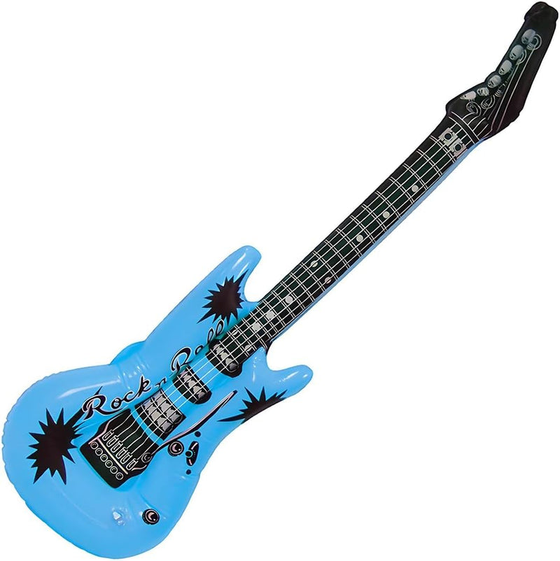 Rockstar Dream Blue Inflatable Guitar, 37", Premium Design