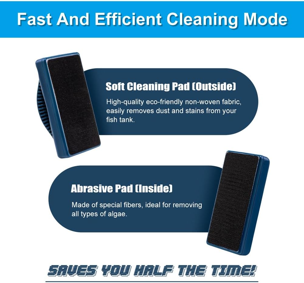 DaToo Aquarium Mini Magnetic Scrubber Scraper Small Fish Tank Cleaner - Max - image 3