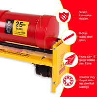 MJR Tumblers 40lb heavy duty rock tumbler with powder-coated steel frame and rubber rollers - view 18