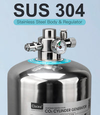 Aquarium CO2 Generator Double Runtime with Solenoid Valve 4L - G802S - image 2