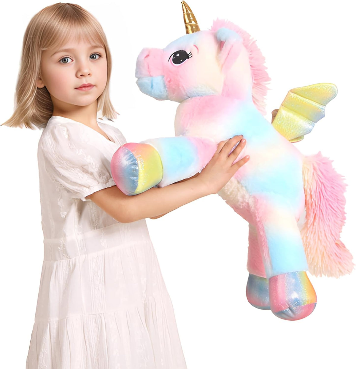 FFxiong 44 Inch Giant Unicorn Stuffed Animal Pillow - Multi / 24 Inch - image 2