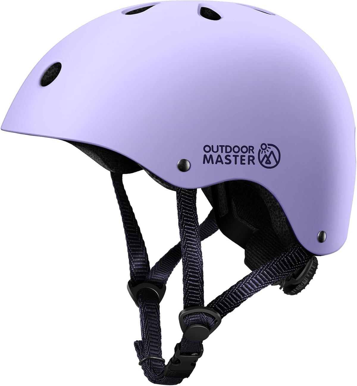 OutdoorMaster Kids Bike Helmet, Adjustable for Cycling & Skating – Fun for Kids & Family - Lavender / Medium: 20.5-21.7 in. / 52-55 cm