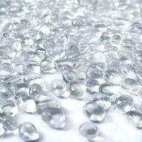 0.88LB Clear Fish Tank Gravel Aquarium Glass Stones Sea Glass Pebbles Aquarium Gravel Rocks Fish Tank Rocks, Sand Glass Gems Stones Beads Pebbles Rock for Vase Filler Turtle Fish Tank Decoration