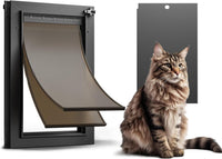 All Aluminum Dog Door for Exterior Door, Large Doggy Door - Small