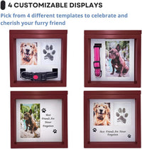 Black Dog Urn for Ashes 4 Customizable Displays Ink Paw Print Kit – Essentials for Dogs - Brown - image 4