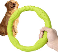 LaRoo Dog Flying Ring Toys, Floating Flying Disc Toys - Green-L