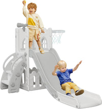 LulliSpace 6 in 1 Toddler Slide - Gray