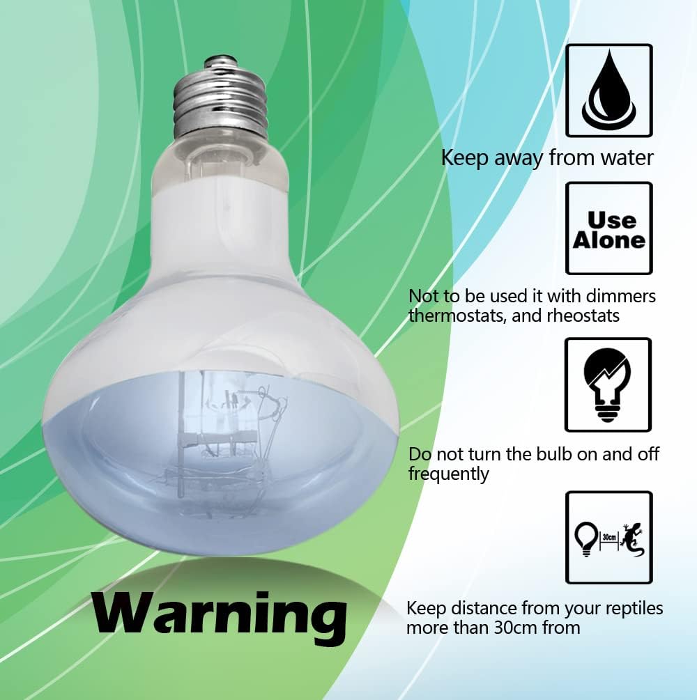 Reptile Heat Lamp 75W 2 Pack, UVA Basking Light Bulbs - 75.0 Watts - image 4