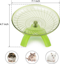 Hamster Wheel Flying Saucer Silent Exercise Wheel Running Wheel - Green - image 4