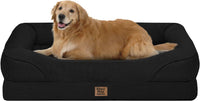 Waterproof Orthopedic Dog Bed for Large and Extra Large Dogs – Essentials for Dogs - Black / 42"L x 30"W x 7.5"Th