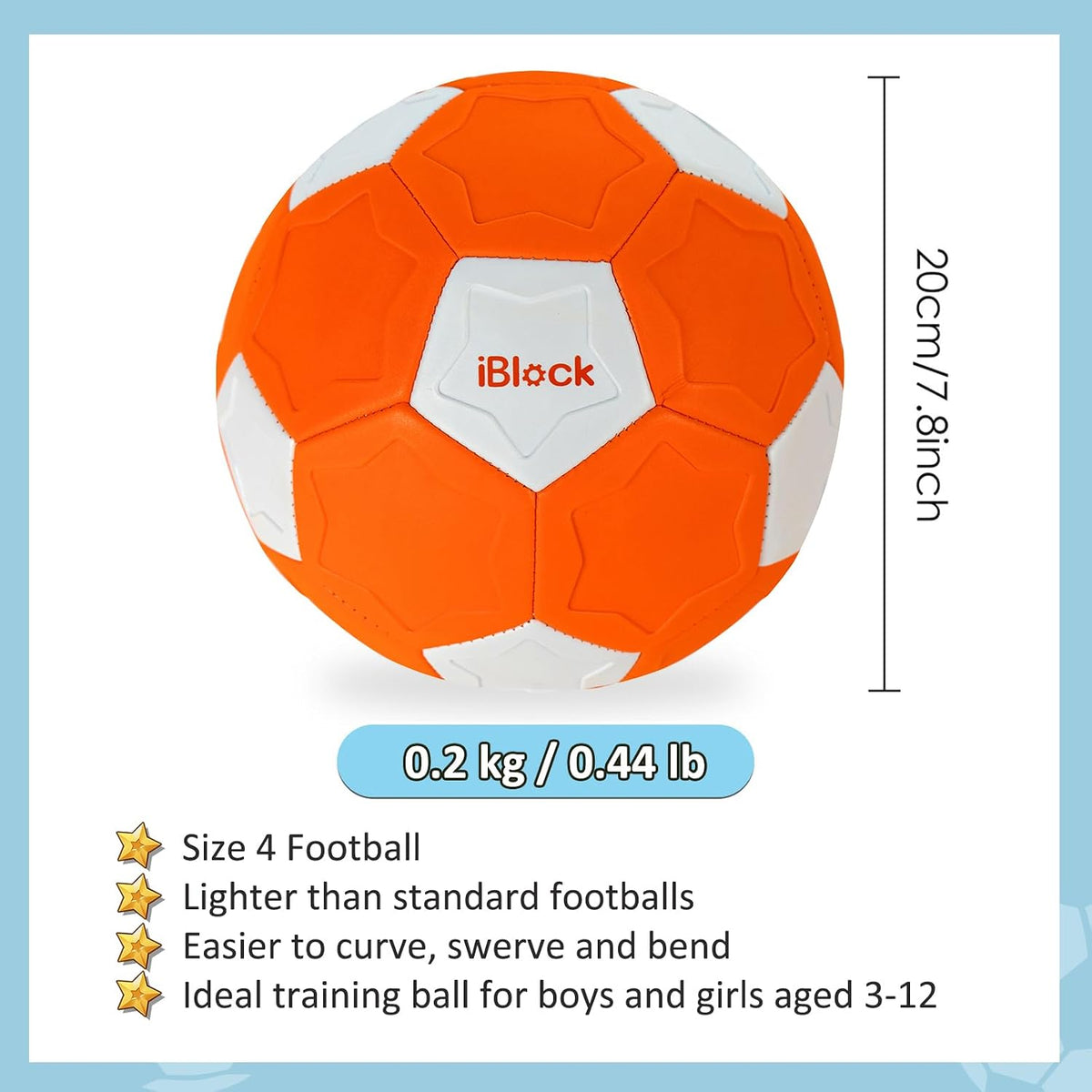 Smartwo size 4 curve soft soccer ball for kids with pump - view 4
