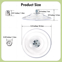 AMOSIJOY 4 Pack Cat Window Perch Strong Replacement Suction Cups - image 2