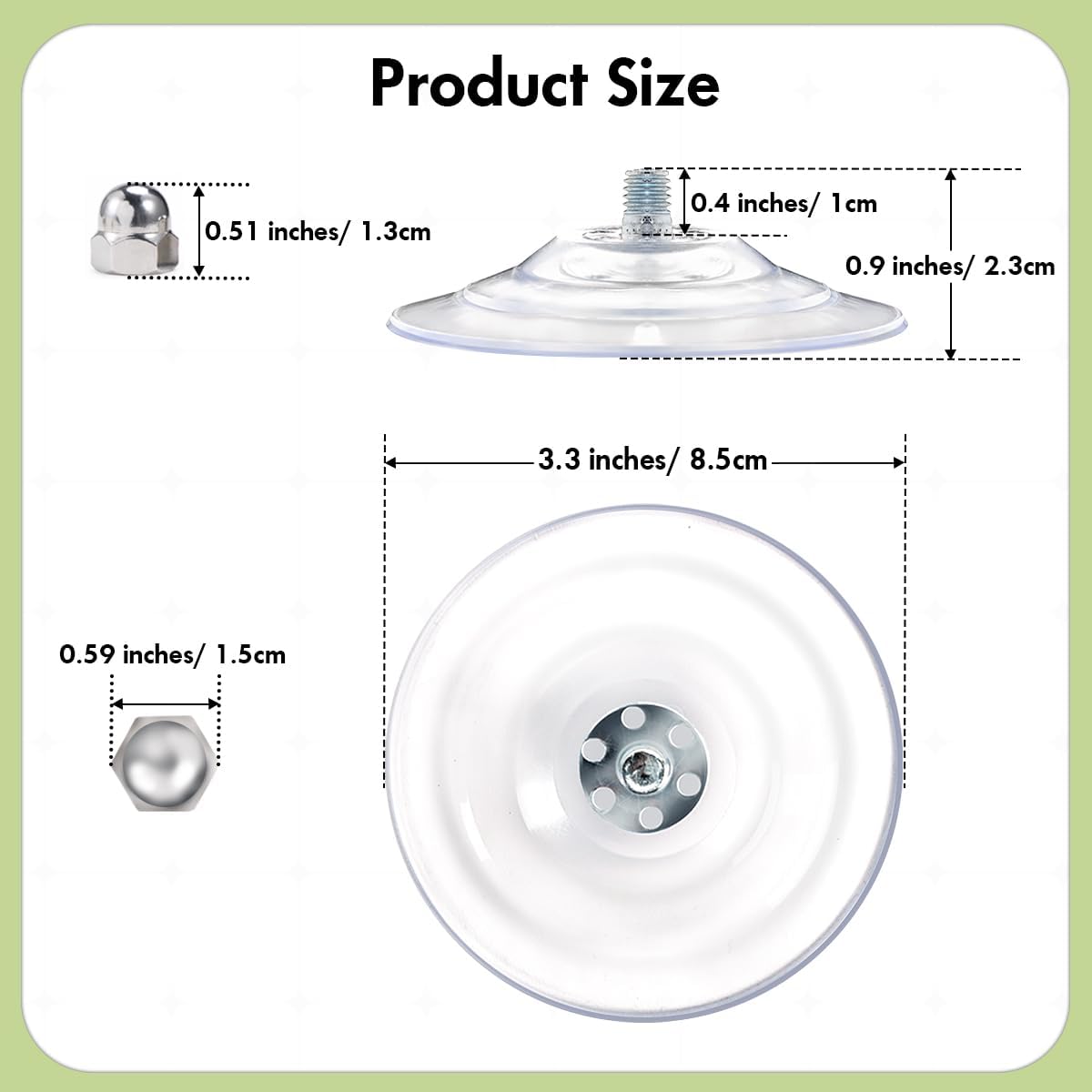 AMOSIJOY 4 Pack Cat Window Perch Strong Replacement Suction Cups - image 2