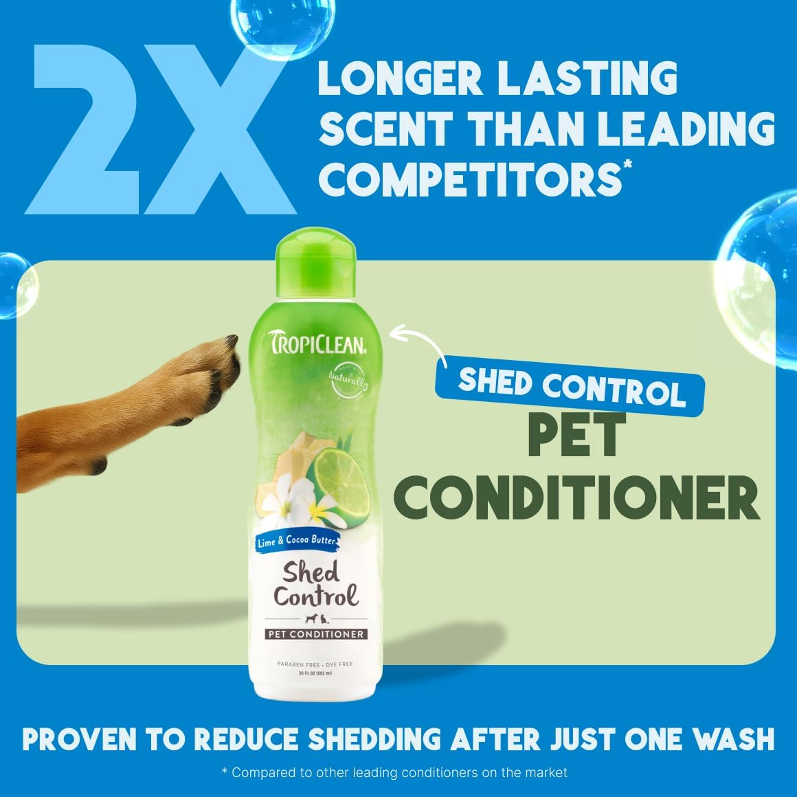 TropiClean Dog Conditioner - Lime & Cocoa Butter / 20 oz - image 2