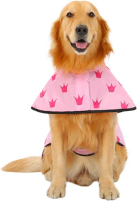 HDE Dog Raincoat with Hood & Leash Hole S-XL Dog Rain Jacket Ducks L – Essentials for Dogs - X-Large / Princess - image 2