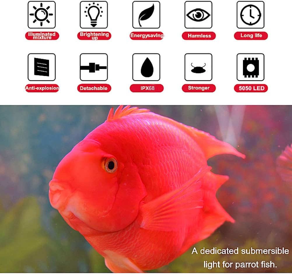 MQ 8 in Submersible LED Aquarium Light - 12LED-Length 12" - image 3