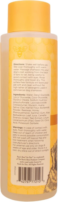 Burts Bees for Pets Oatmeal Dog Shampoo with Honey - Unscented / 16 Fl Oz (Pack of 6) - image 4
