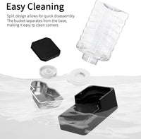 2.4Gallon Dog Water Bowl Dispenser for Dogs:Leak Resistant Waterer – Essentials for Dogs - Black with Lid & Filter / 10L - image 4