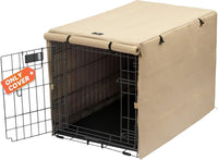 X-ZONE PET Dog Crate Cover Waterproof Kennel Cover - 42.9"L x 28.3"W x 30.3"H / Beige - image 2