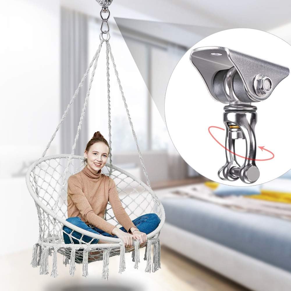SELEWARE Silent Bearing Swivel Swing Hanger Stainless Steel Swing - Multi ( 1 Pack 360° Bearing Swing Hanger ) - image 3