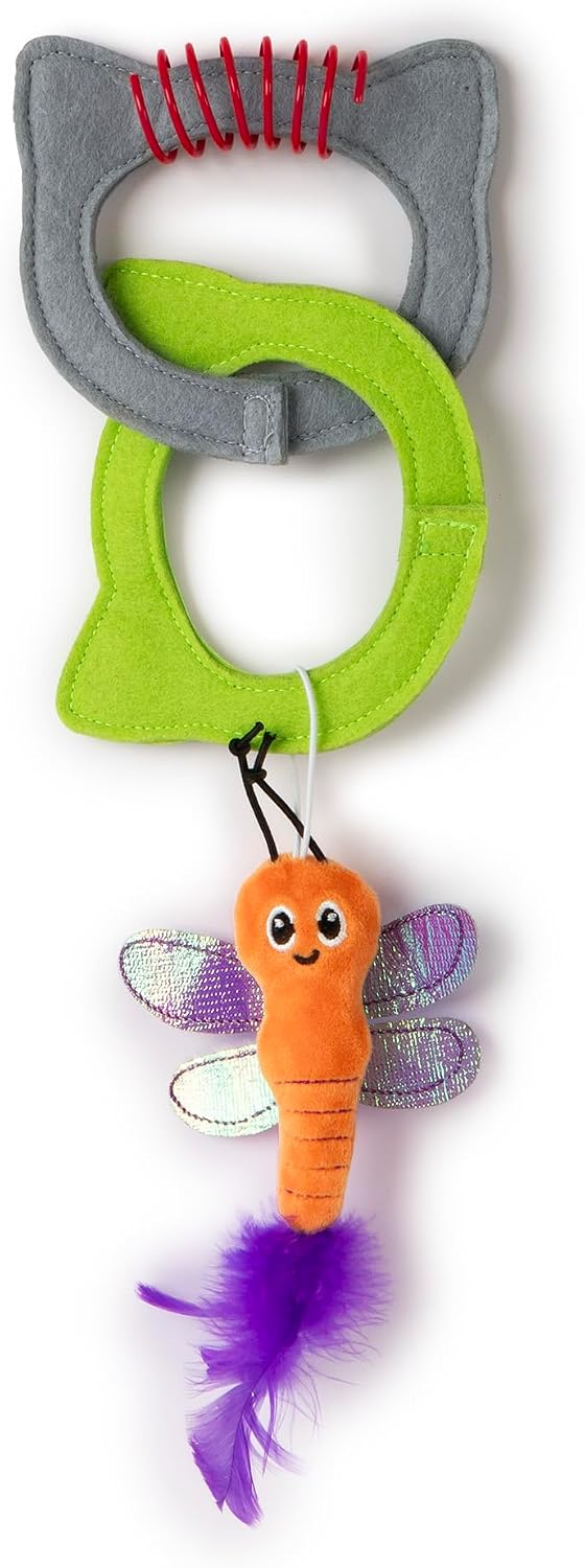 Quirky Kitty Ice Cream Kicker Catnip Crinkle Feather Soft Plush Cat - Pack of 1 / Kitty Connects - image 2