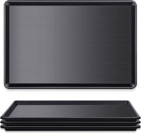 Mifoci pack of 4 black plastic dog crate replacement trays, 35 x 23.6 inches
