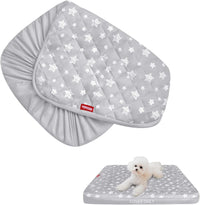 Waterproof Dog Bed Covers Replacement Lovely Grey Star Print - Grey Star / 15 x 20 x 6 inch