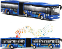 Crelloci City Bus Toy for Kids - Blue