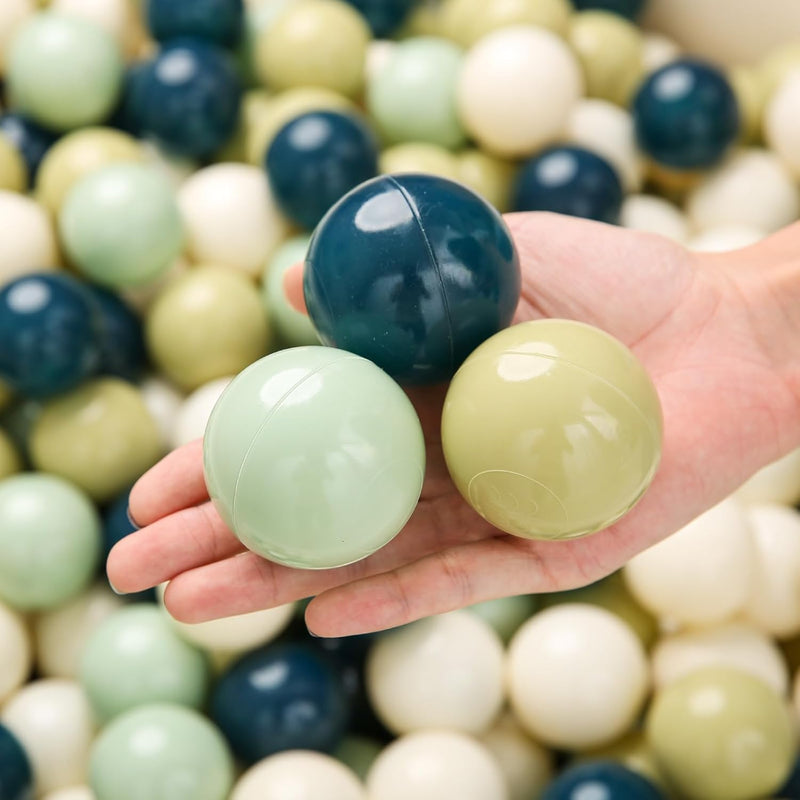 TRENDPLAY Plastic Balls for Ball Pits 2.2 Inch - Creamy Green Gradient / 100