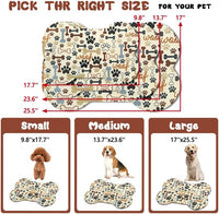Dog Food Mats for Floors Waterproof - Beige Bone / 23.6"L x 15.7"W - image 2