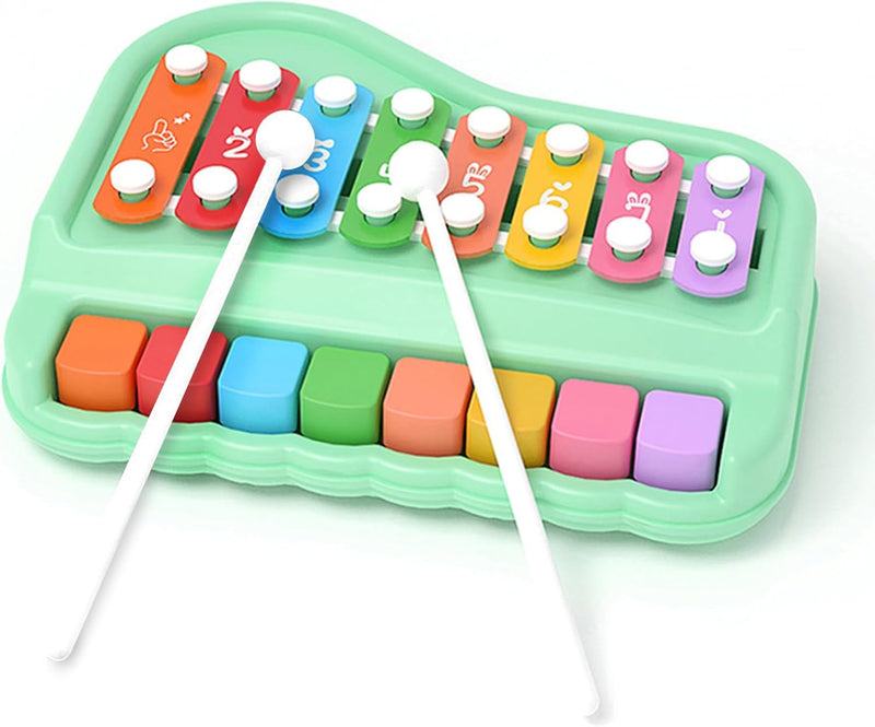 2 in 1 Baby Piano Xylophone for Toddlers 1-3 Years Old