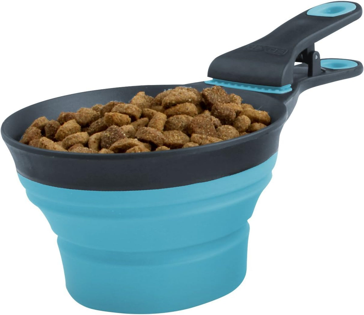 Dexas Popware for Pets Collapsible Klip Scoop - 1/2 Cup Capacity / Blue - image 3