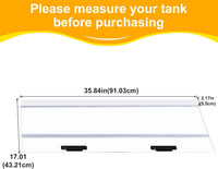 29.21x11.69 x0.16in Clear Tempered Glass Canopy – Essentials for Fish - 1PCS-35.84x17.01in - image 2