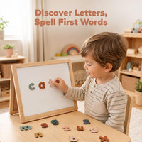 inamio Pastel Foam Magnetic Letters AND Numbers for Toddlers - 2 pouches - 124pcs - image 3