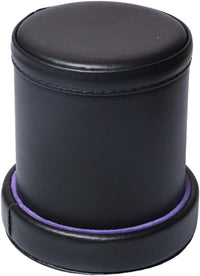 Leatherette Dice Cup with Lid Includes 6 Dices - Purple - image 4
