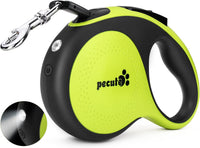 Retractable Dog Leash with Light, 360° Tangle-Free - Green with LED light / Large-16ft - image 4
