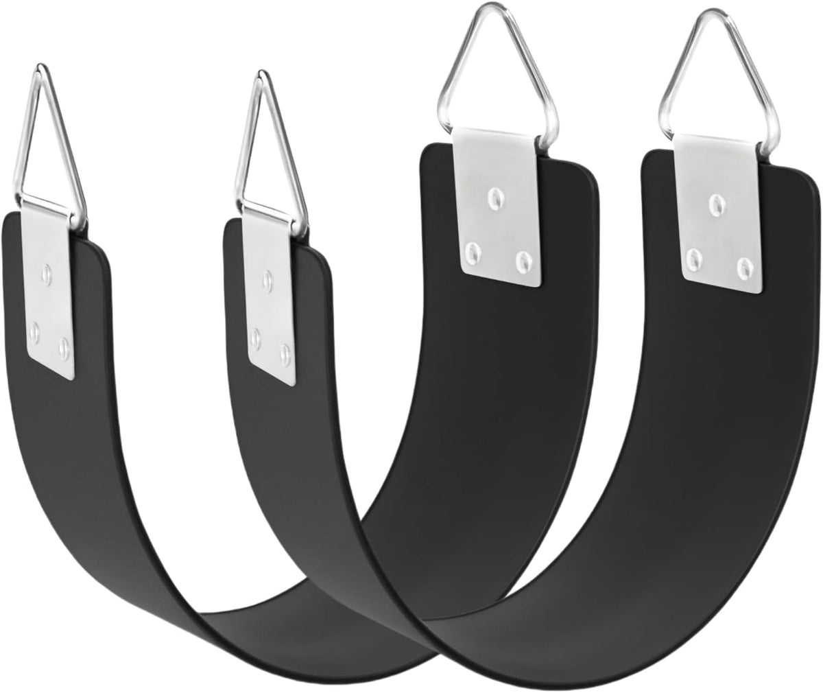 GAMKII swing seat 2 pack in black, U-shaped EVA boards with metal triangle rings