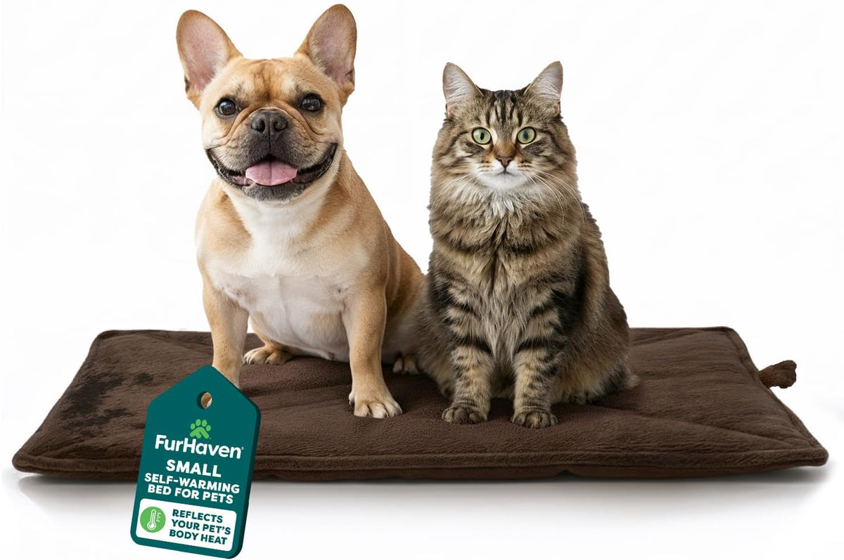 FurHaven ThermaNAP Self Warming Cat Mat - Small - 22"L x 17"W / Espresso