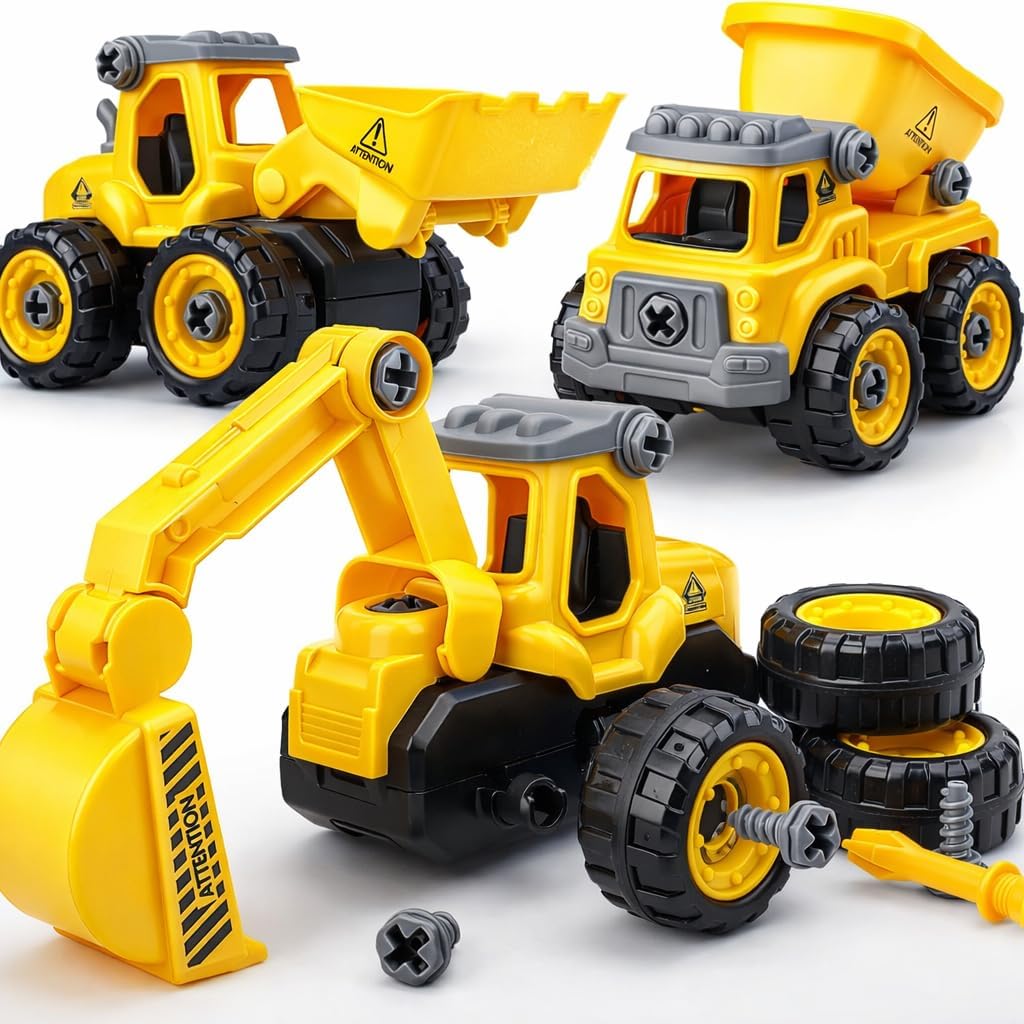TOY Life 28 PCS Construction Toys for boy Age 3-5 - Construction Toys Sandbox Toys