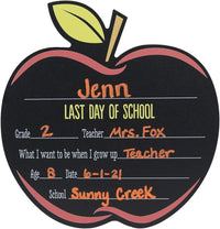 Canopy Street first and last day of school dry erase sign set in notebook design, 10 x 12 inches - view 14
