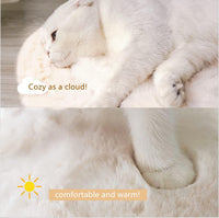 SHENGOCASE 2-pack 10x14 inch faux rabbit fur cat bed pad - view 2