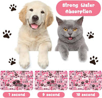 Dog Food Mats for Floors Waterproof - Pink / 30"L x 17"W - image 2