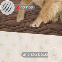 Tcksstex Waterproof Blanket Couch Cover for Dogs Pet Bed Protector – Essentials for Dogs - Chocolate / 52x82Inch (Pack of 1) - image 3