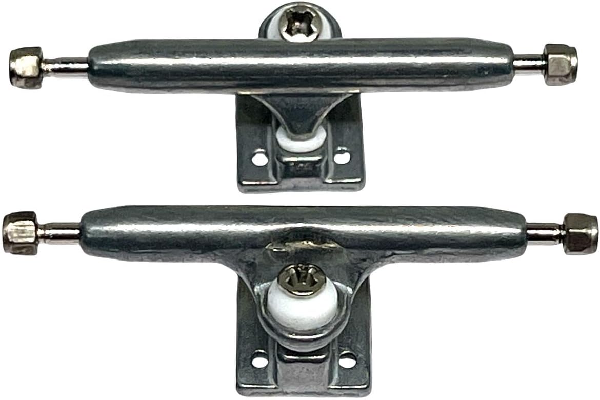 LEEFAI G4 raw metal pro fingerboard trucks with inverted kingpin, screws and install tool